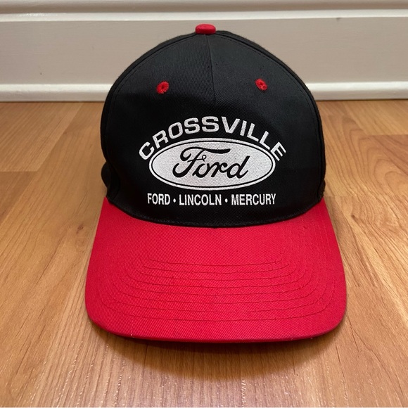 Vintage Ford Men’s Crossville Ford Lincoln Mercury Logo Snap Back Hat - Picture 1 of 12